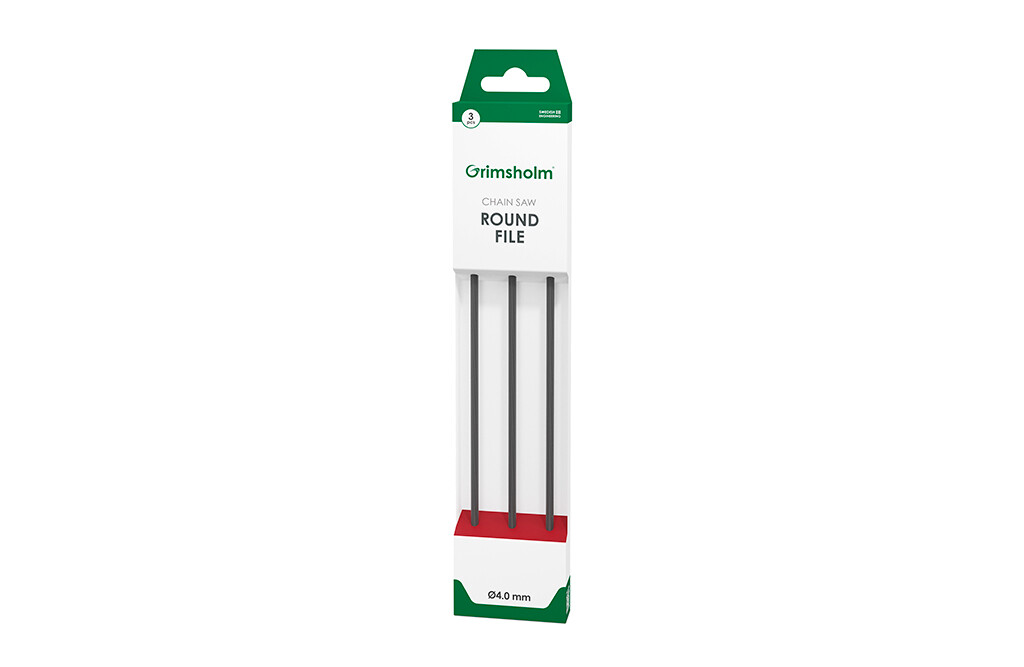 Grimsholm Premium Cut Rundfeile 4,0 mm - 3 Stück