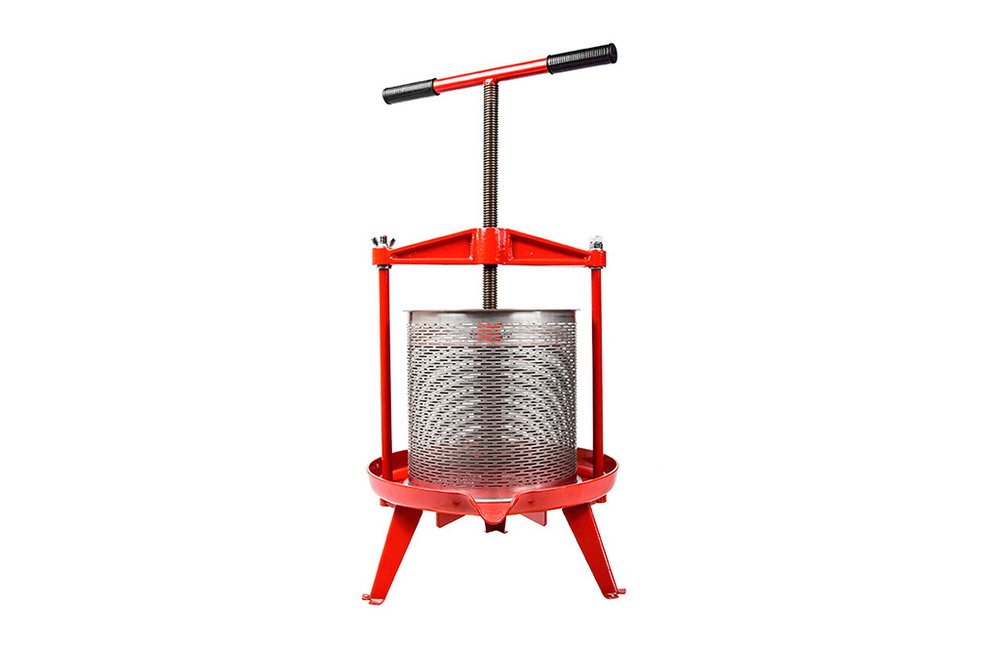 Manuelle Obstpresse 9 Liter, Fruchtpresse Edelstahl