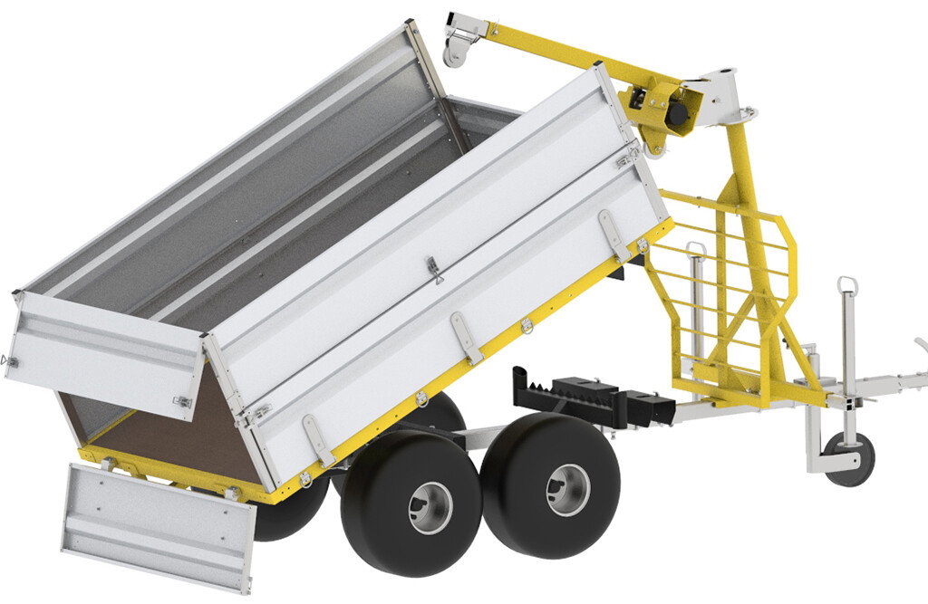 Kran für Rückewagen IB1200, 300kg Traglast