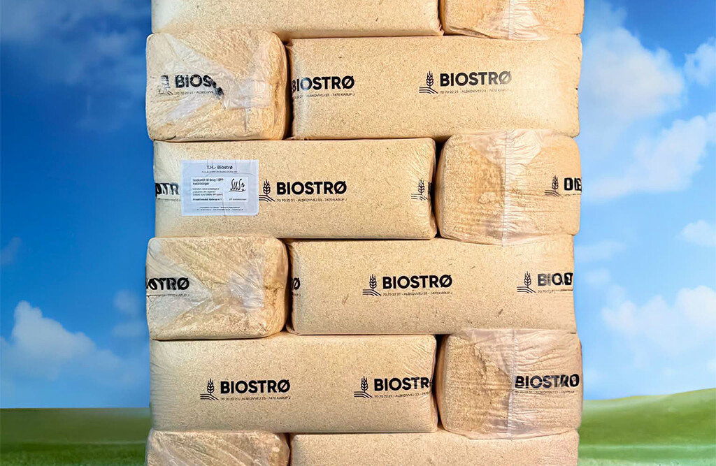 480 kg Palette Biostrø SPF-Holzspäne Typ 25