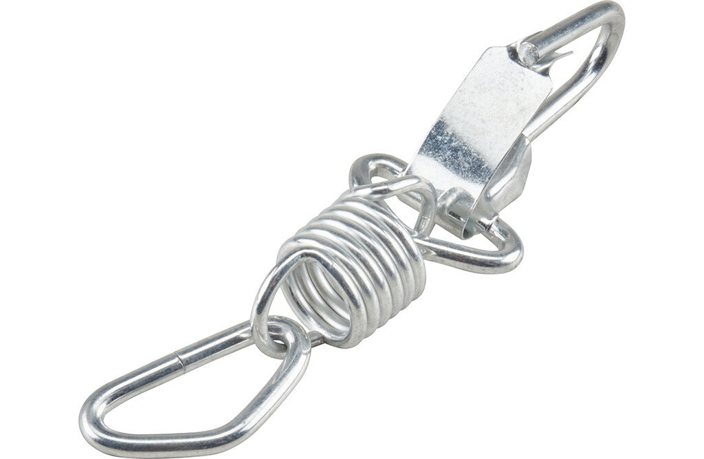 Federbelasteter Haken (Gurtzeug)