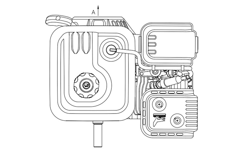 Benzinmotor G210FA 7PS 212cm³ | Loncin